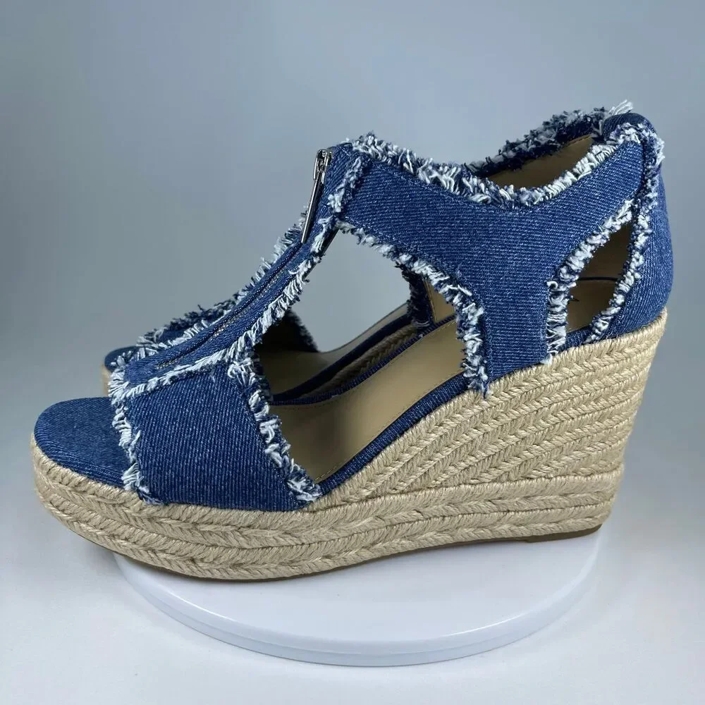 Michael Kors Women's Berkley Mid Wedge Sandals | 9.5 M | NEW - Picture 4 of 12